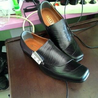 Sepatu Safety Boygie & Caterpillar Kulit Sol Gum | Pantofel Bally & Kickers Kulit