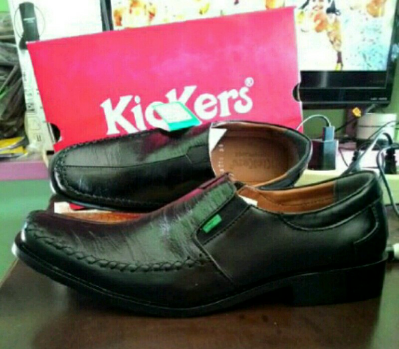 Sepatu Safety Boygie & Caterpillar Kulit Sol Gum | Pantofel Bally & Kickers Kulit