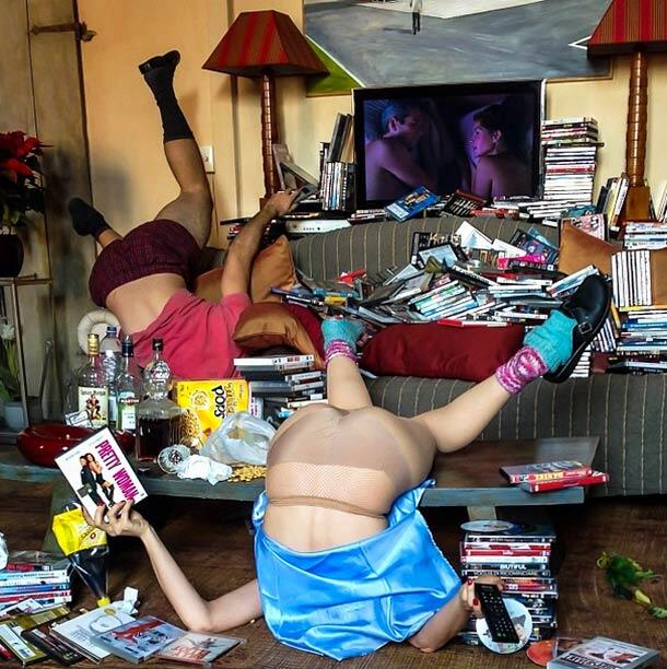 Seperti Inilah Karya Unik Sandro Giordano, Fotografer Spesialis Pose Terjungkal