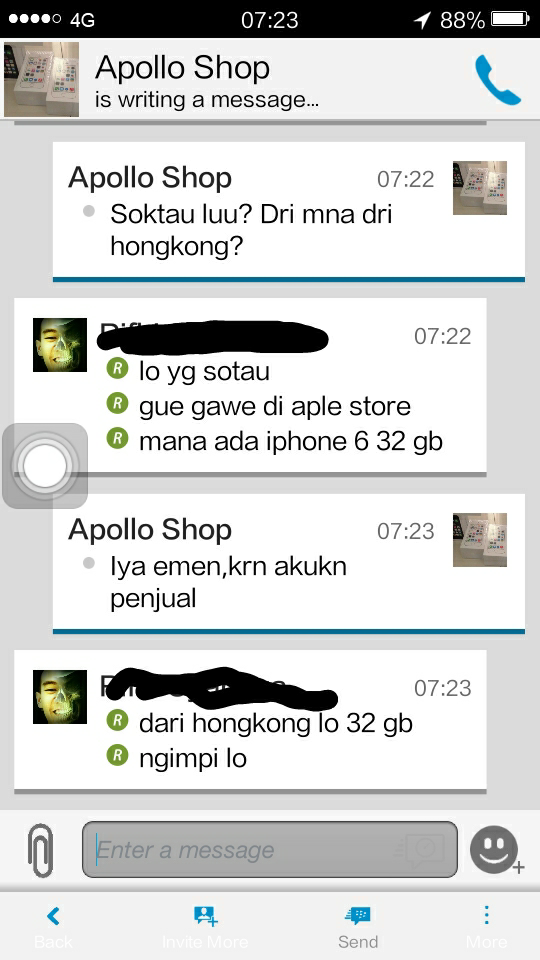 Share ,Penipu atau Bukan nih ? 284ACC43 a.k.a Apolo Shop