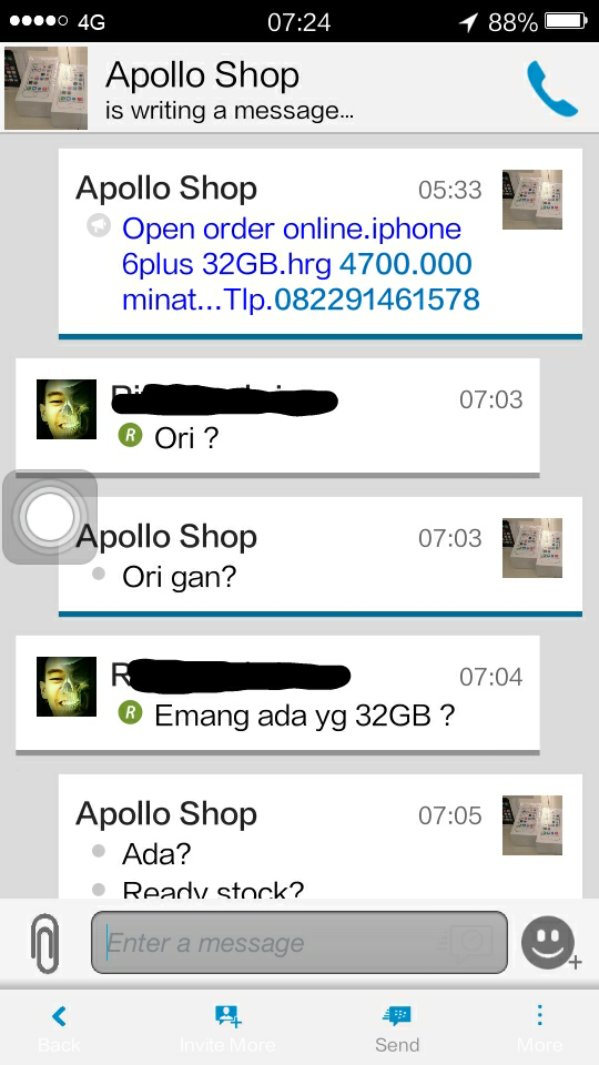 Share ,Penipu atau Bukan nih ? 284ACC43 a.k.a Apolo Shop