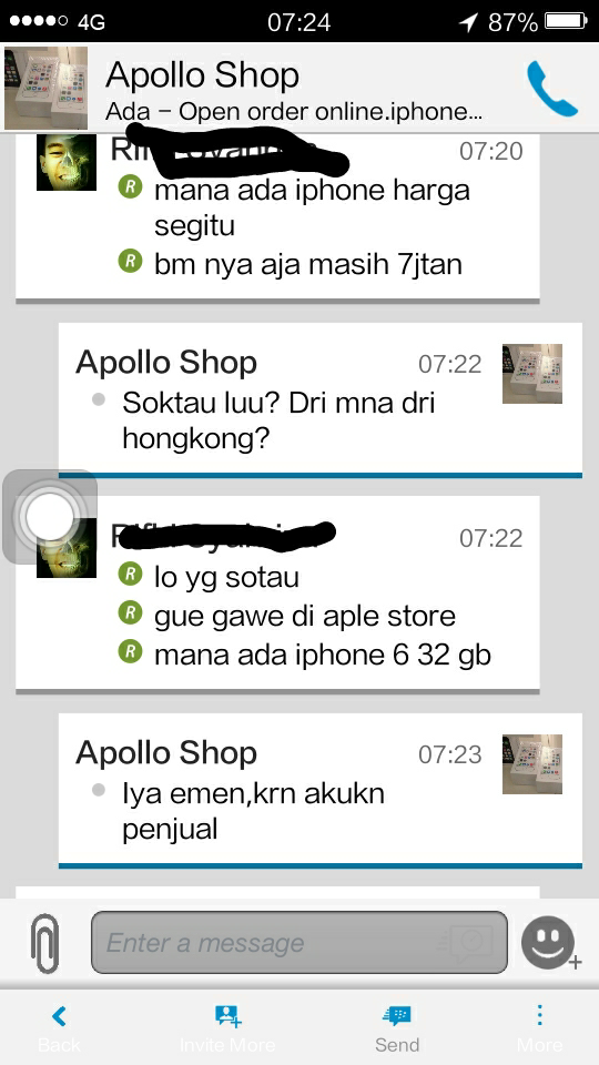 Share ,Penipu atau Bukan nih ? 284ACC43 a.k.a Apolo Shop