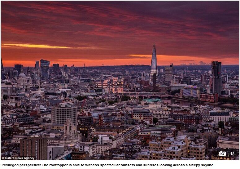 Menikmati Pemandangan Skyline Kota London Ala Rooftopping
