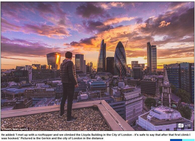 Menikmati Pemandangan Skyline Kota London Ala Rooftopping
