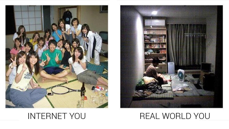 Internet you vs Real World you #TREND MEME JEPANG YANG LAGI HOT