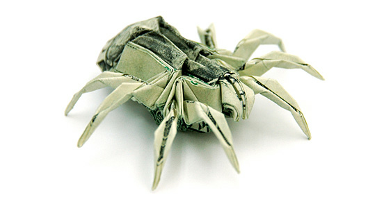 Wow keren gan !!!Seniman Jepang ini membuat Origami dengan uang kertas