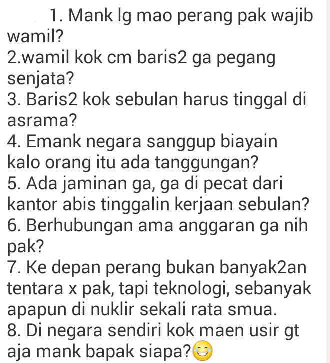 TK Hingga Kantoran Wajib Bela Negara, Menhan: Jika Tidak, Angkat Kaki dari RI