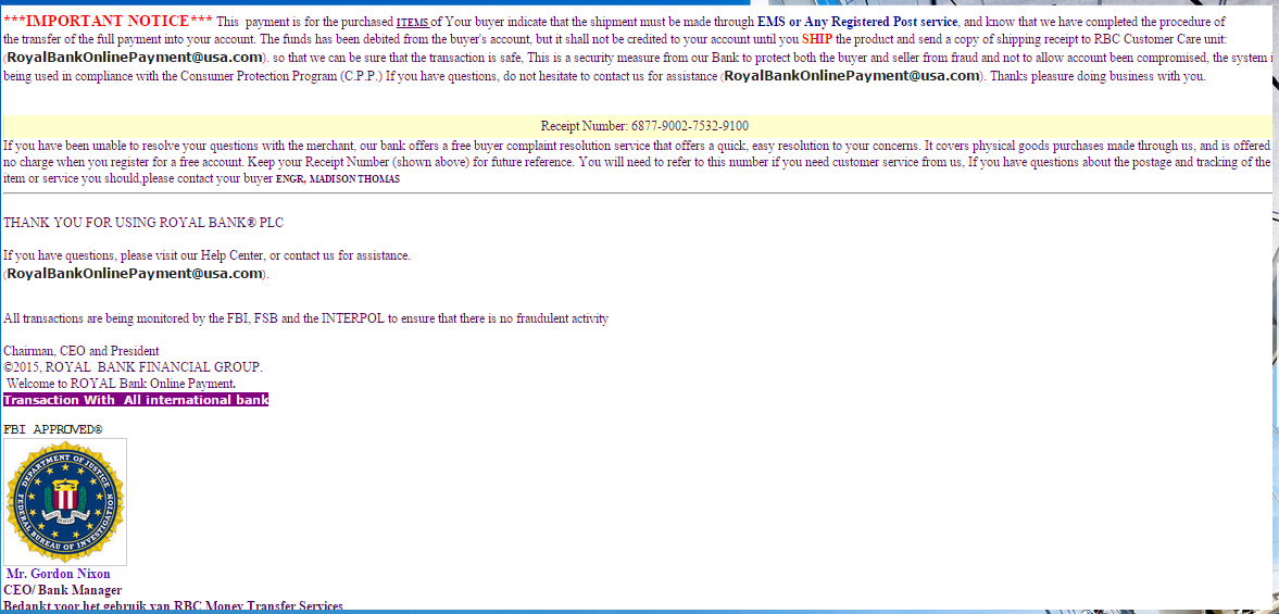 Rekening bersama pakai RBC Royal Bank (Tolong bantu gan)
