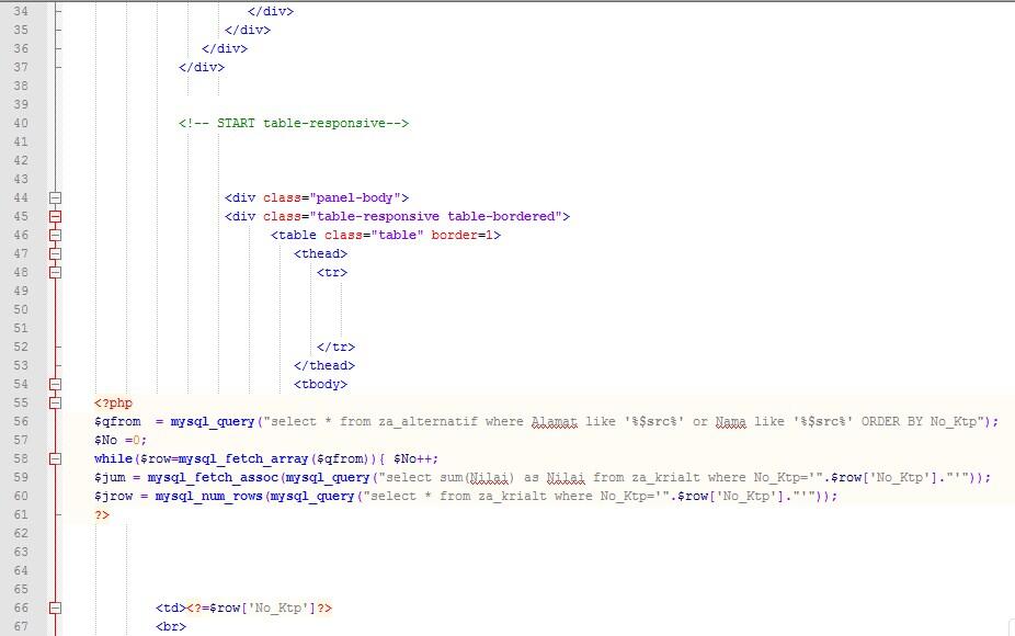 &#91;AKS&#93; Gagal Menampilkan MultiHorizontal Tabel &#91;PHP&#93; PLEASE BANTU ANE T.T