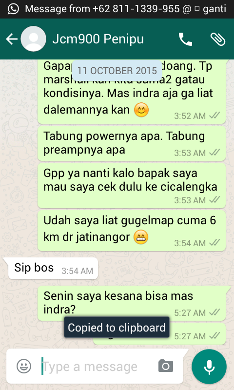 Indikasi kuat penipu. Nyaris Ketipu 7 Juta Rupiah. Hati-hati