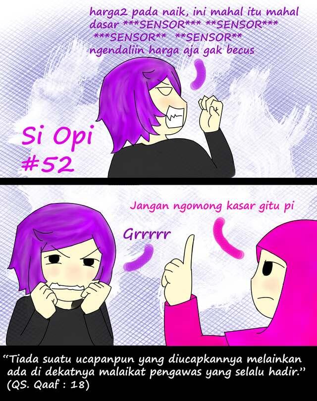 si opi , komik strip bikinan ane, mohon saran nya gan