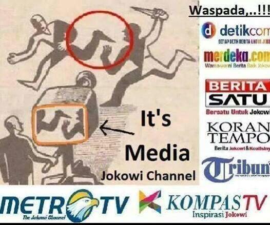 Keburukan Pemerintahan Jokowi selalu Dicitrakan Baik oleh Media Pendukungnya
