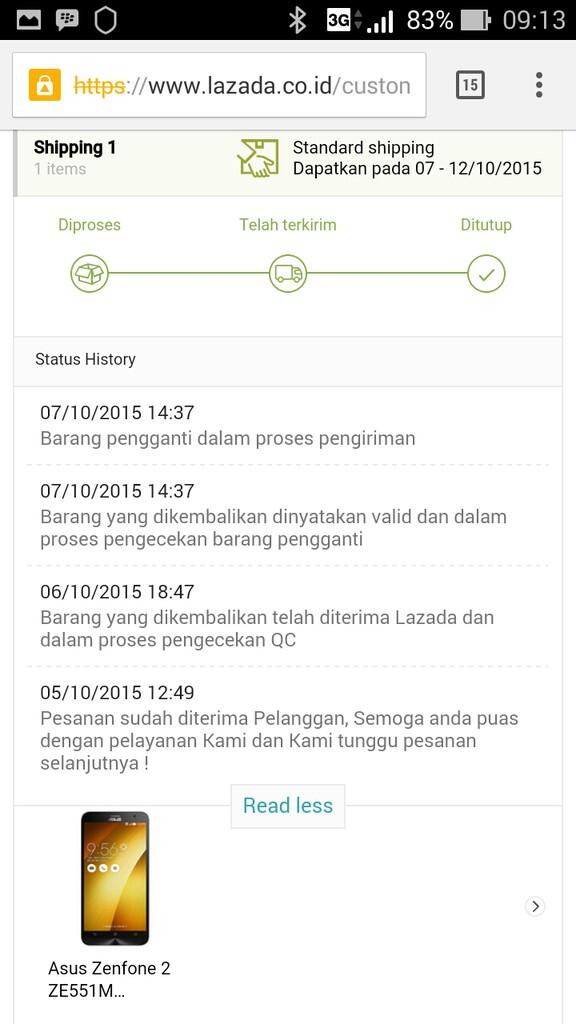 LAZADA Parah bikin emosi