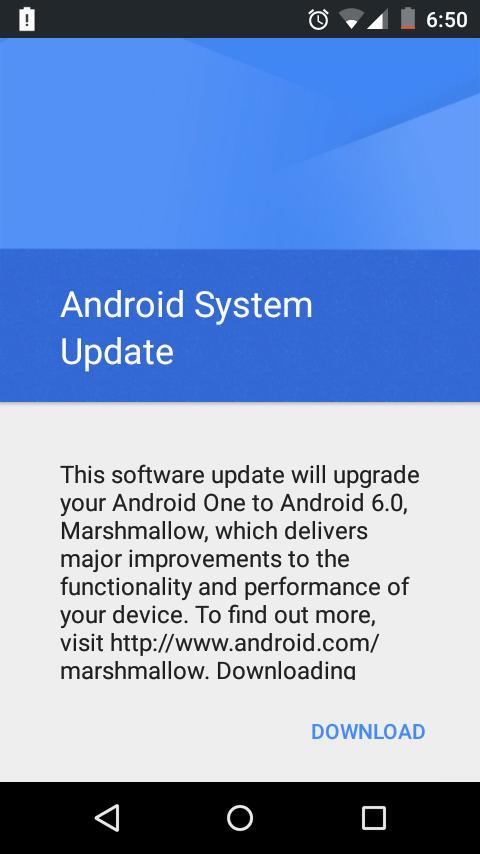Sudah Tersedia Marshmallow untuk Android One