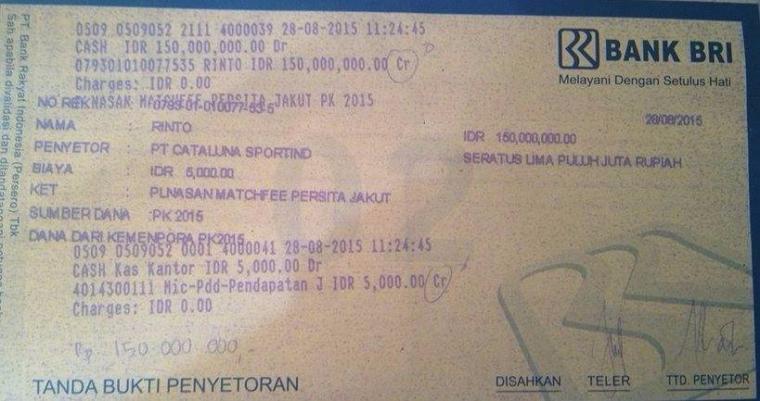 (ada bukti transfer) Apakah Piala Kemerdekaan memakai Dana APBN??