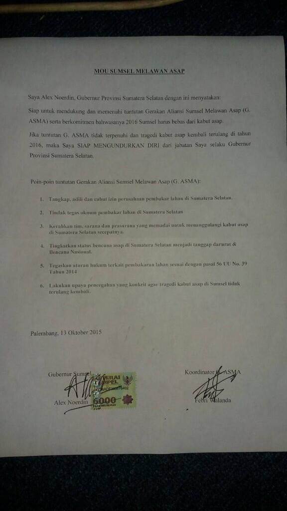 &#91;darurat asap&#93; alex noerdin siap mundur