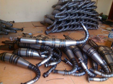KNALPOT RX King 3v3 kolong buatan surabaya