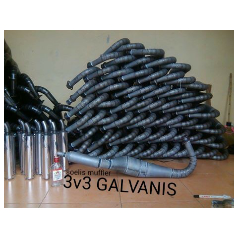 KNALPOT RX King 3v3 kolong buatan surabaya
