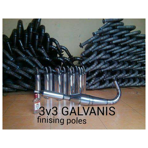 KNALPOT RX King 3v3 kolong buatan surabaya