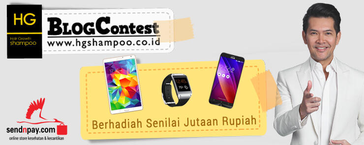 Telah Terpilih Pemenang Bulanan 1 Blog Contest HG Shampoo dan Hair Tonic