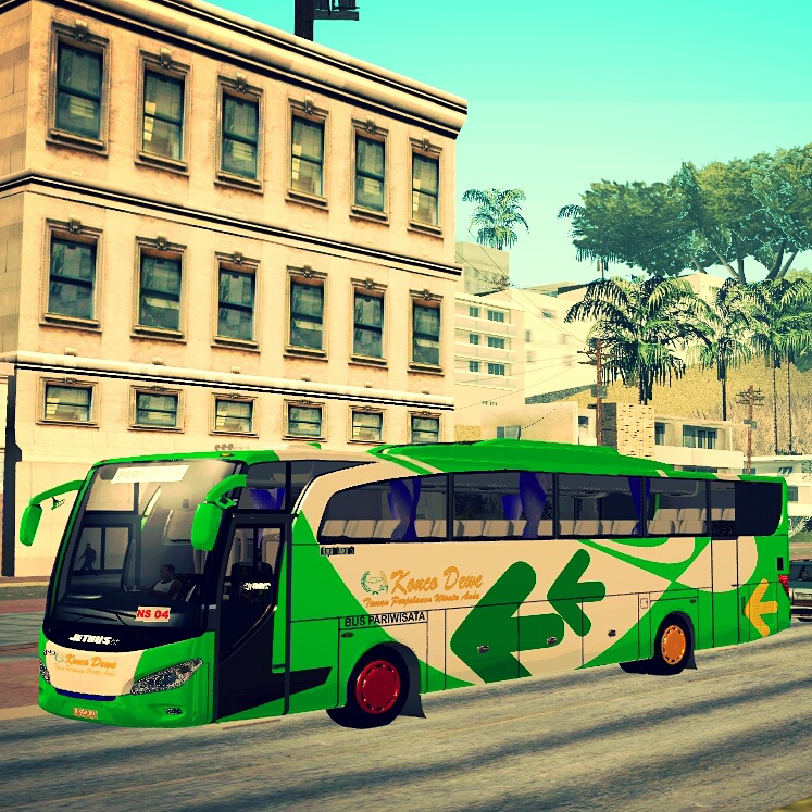 Bagi yang suka Bus GTA San Andreas, ini ada Modif Bus-Bus Indonesia