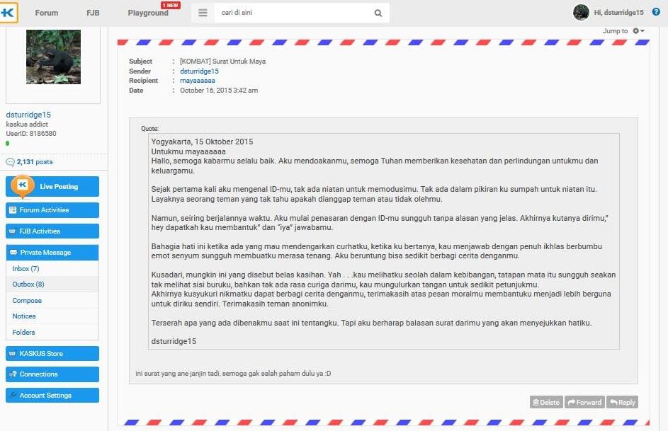 &#91;KOMBAT&#93; Surat Untuk Maya