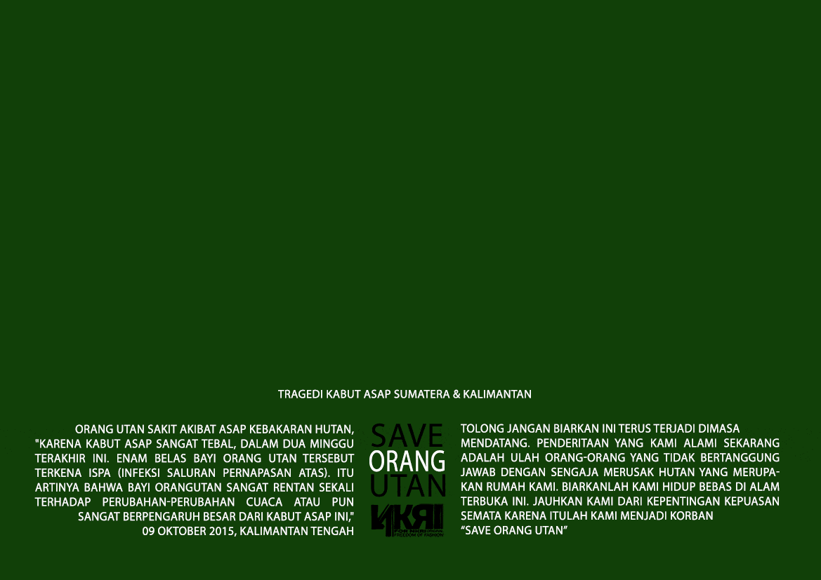**TRAGEDI KABUT ASAP - ORANGUTAN TERANCAM**