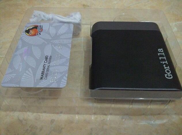 DISTRIBUTOR POWERBANK GORILLA ORIGINAL 10400 MAH, GORILLA BANK GARANSI SEUMUR HIDUP