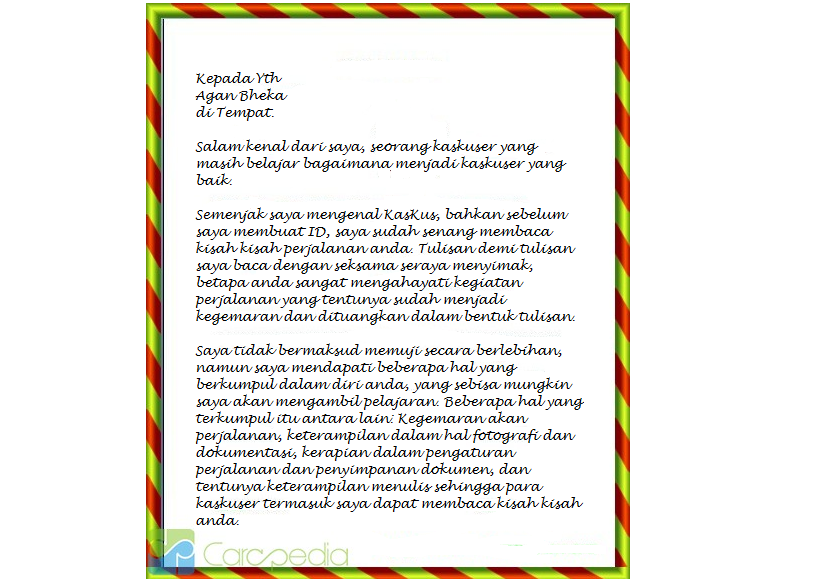&#91; kombat &#93; Surat buat Agan Bheka