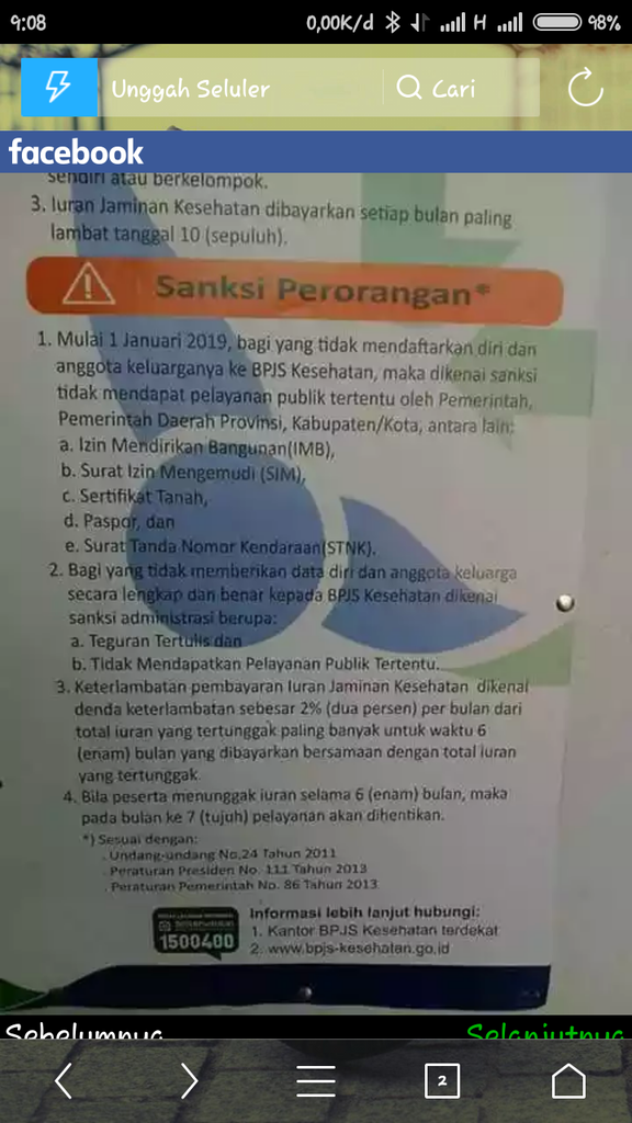Yang kerja di bpjs tolong klarifikasinya