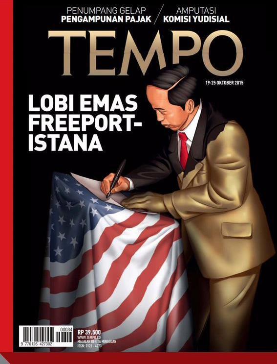 Majalah TEMPO — Senin, 19 Oktober 2015 (Lobi Emas Freeport-Istana)