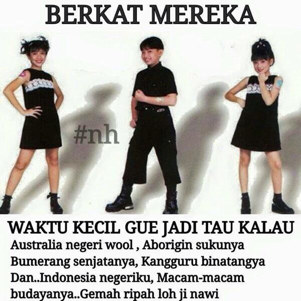 Berkat penyanyi cilik masa kecil ane bahagia
