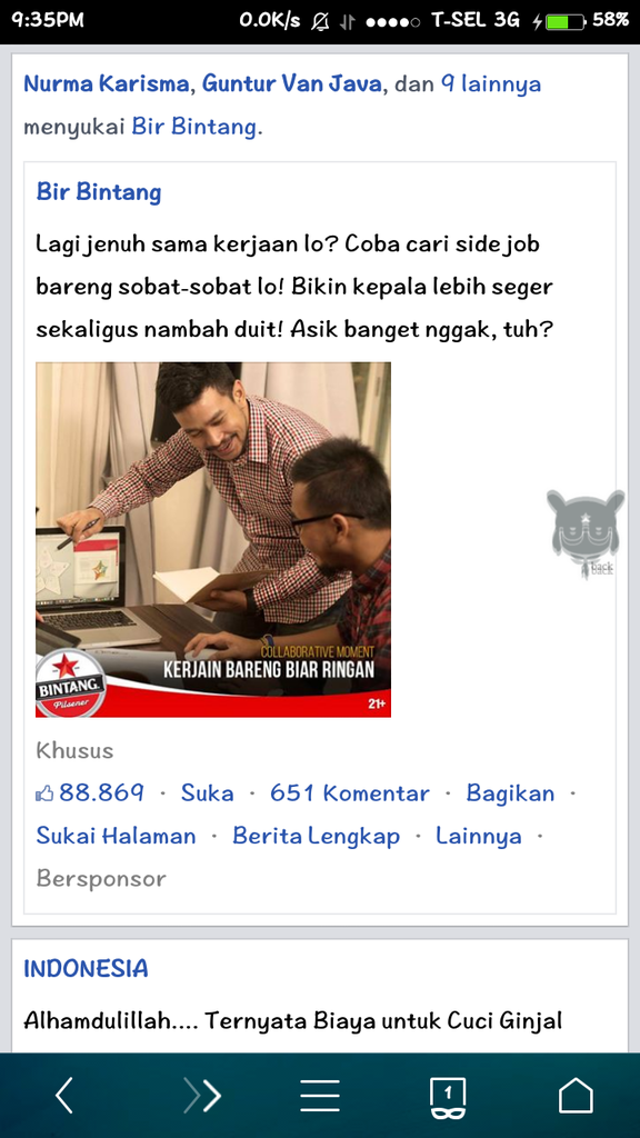 Iklan Bir Bin**ng di FB, Haram &#91;Melanggar&#93; atau tidak?