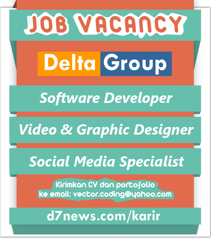 Lowongan Kerja Freelance: Software Developer, Video/Graphic Designer, Social Media