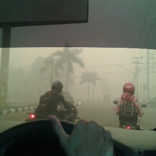 Photo Kondisi Bencana Asap di Kota Palangka Raya