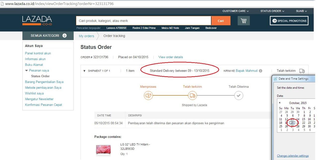 LAZADA &amp; SELLER dan Waktu Saya