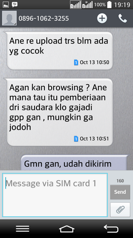 SURAT TERBUKA untuk pemilik nomor 089610623255 a.k.a Rizal Maulana