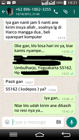 SURAT TERBUKA untuk pemilik nomor 089610623255 a.k.a Rizal Maulana