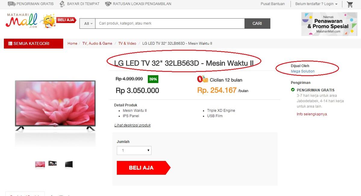 PEMBELIAN DI SELLER LAZADA. Cukup jadi pembelajaran