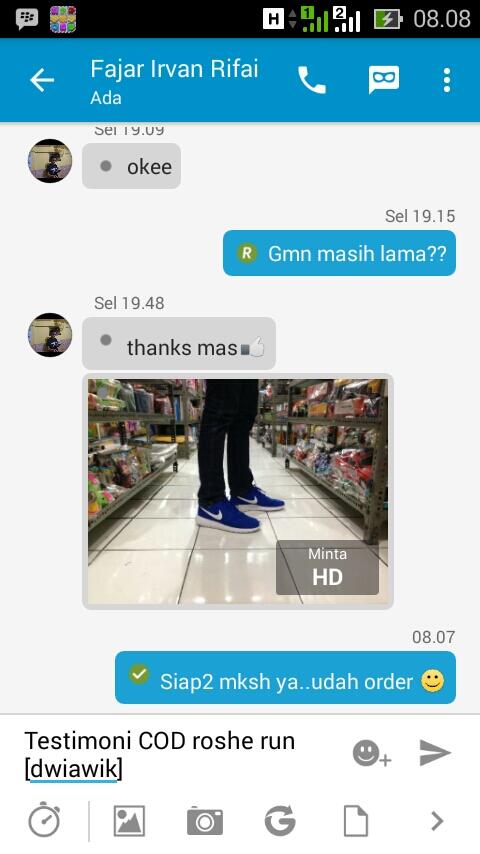 Nike roshe run royal blue ORIGINAL