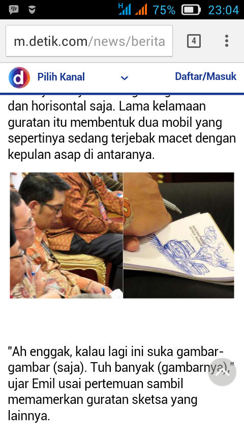 Guratan Sketsa Mobil Ridwan Kamil dan Usulan untuk Menko Perekonomian