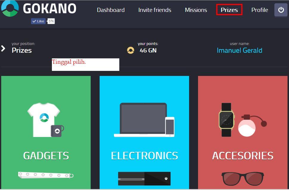 Nambang uang dengan kerja di website.