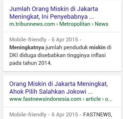 Dipimpin AHOK, Jumlah Orang Miskin di Jakarta Meningkat !!