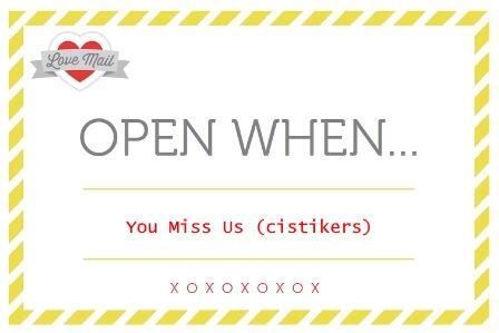 Open When Letters special untuk ID Oesboen dari Cistikers