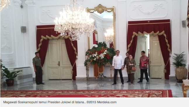Jokowi Asyik Santap Siang Bareng Mega bahas politik luar negeri hingga Asap