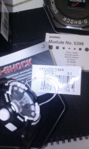 CASIO G-SHOCK GA-400-1ADR ORIGINAL THAILAND