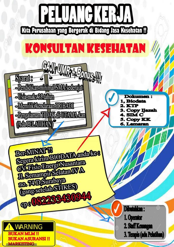 Peluang kerja!!!