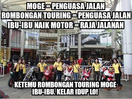 Kumpulan Meme Lucu Pengendara Motor yang Ada di Indonesia