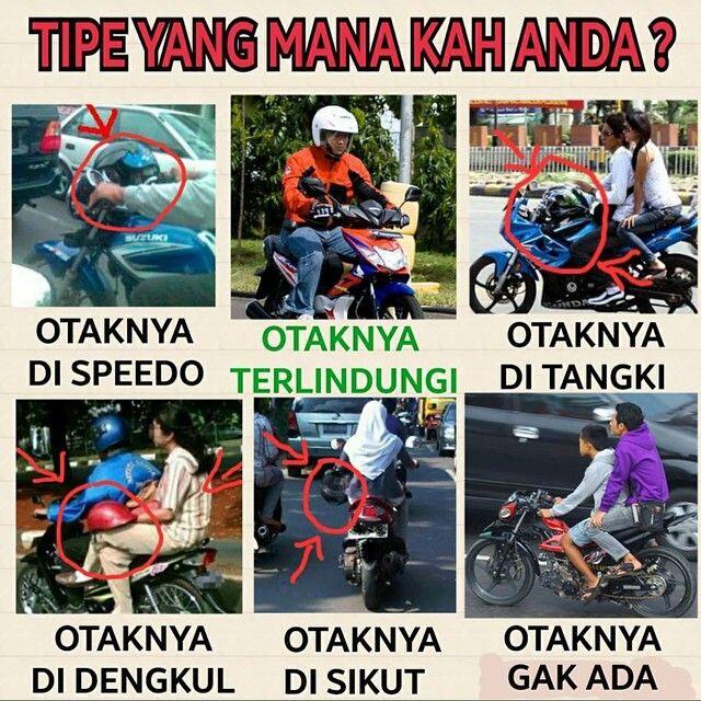 Kumpulan Meme Lucu Pengendara Motor yang Ada di Indonesia