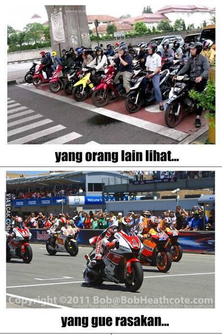 Kumpulan Meme Lucu Pengendara Motor yang Ada di Indonesia